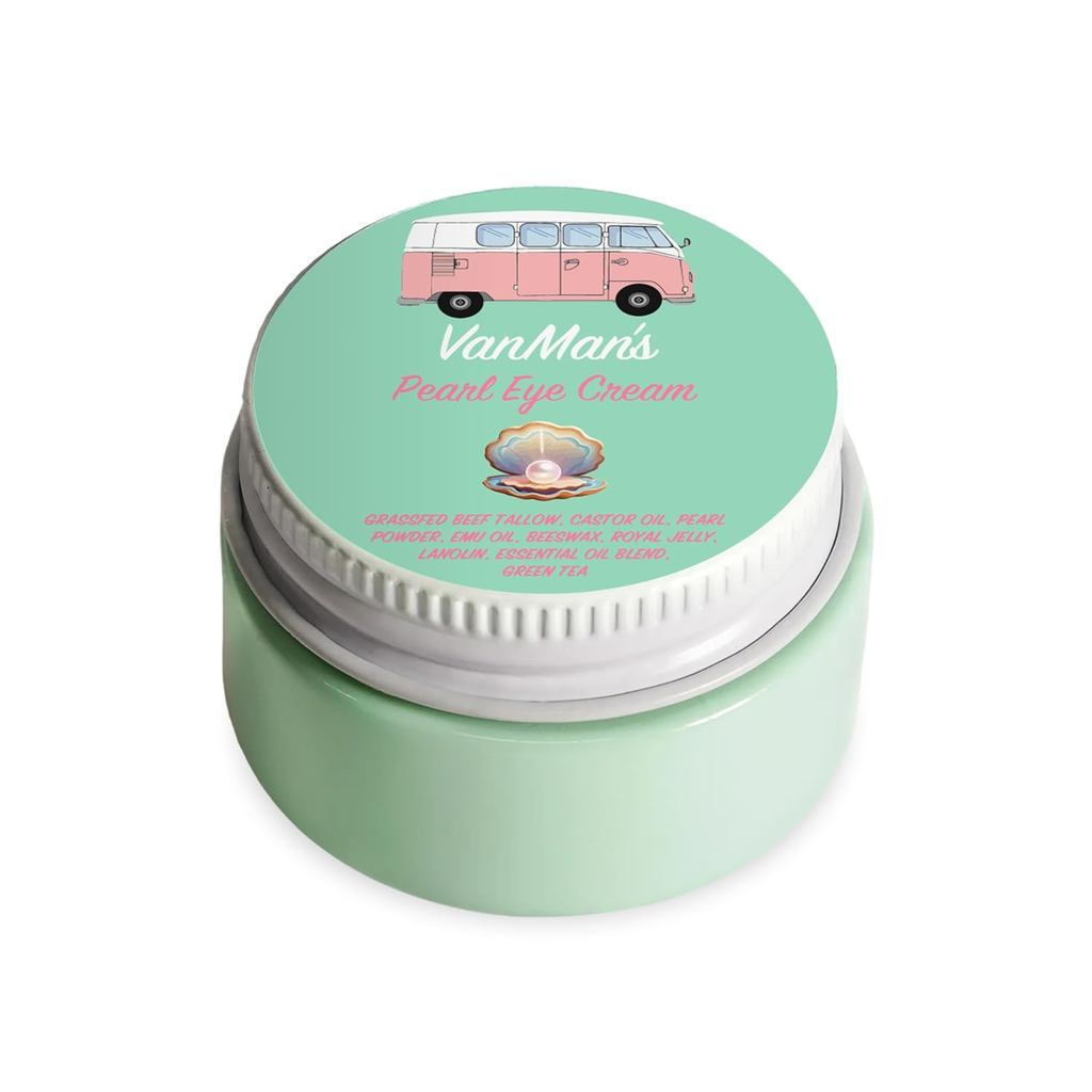 VanManesPearlEyewithGrassFedBeefTallow–andoothinderEyewithWild-CaugearlPowderandRoyalJelly–NoFillers