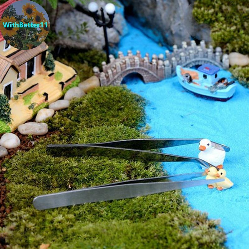 Better Micro-landscape Aquarium แหนบ Heavy Duty คีมสแตนเลสสําหรับถังปลา Aquascape น้ํารากตัดแต่ง TH