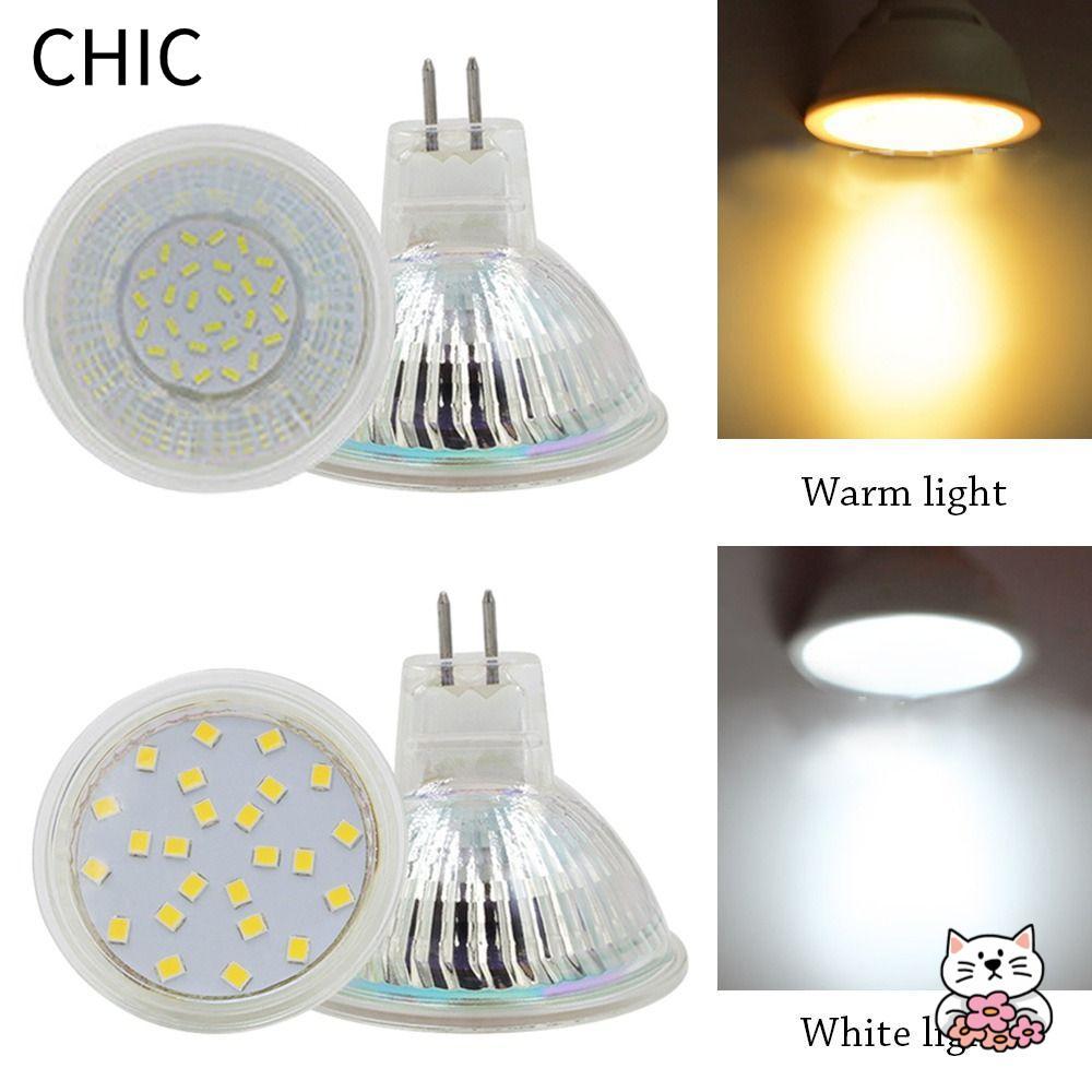 CHIC หลอดฮาโลเจนสีขาว 220V/12V 5W/3W Mini MR11/MR16/GU10