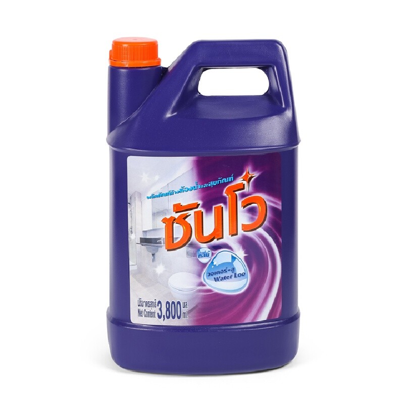 SUNVO ผลิตภัณฑ์ล้างห้องน้ำและสุขภัณฑ์ กลิ่นวอเตอร์ลู ขนาด 3.8 ลิตร