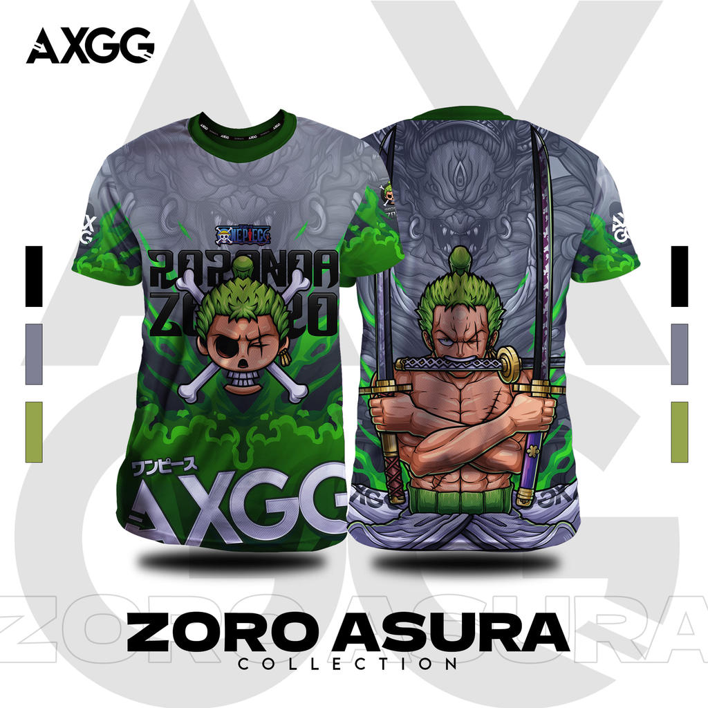 Axgg One Piece - Zoro Asura / Longsleeves Tshirt Jersey