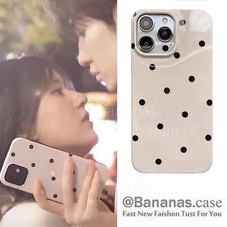 IPhone 17 16 15 14 13 12 11 Pro Max X Xr Xs Max 7 8 Plus SE2020 เคสโทรศัพท์ Ins Dot Wave Point Soft Black Cover