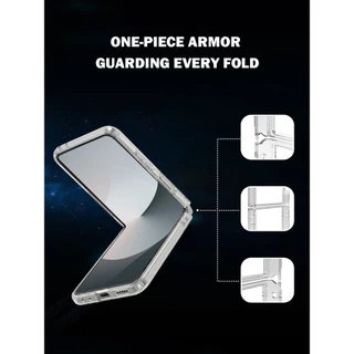 สําหรับ Samsung Galaxy Z Flip 8 Magnetic Case LeReach TOC Flip8 โปร่งใสกรณี Anti-Fall Ultra-Thin กันกระแทก