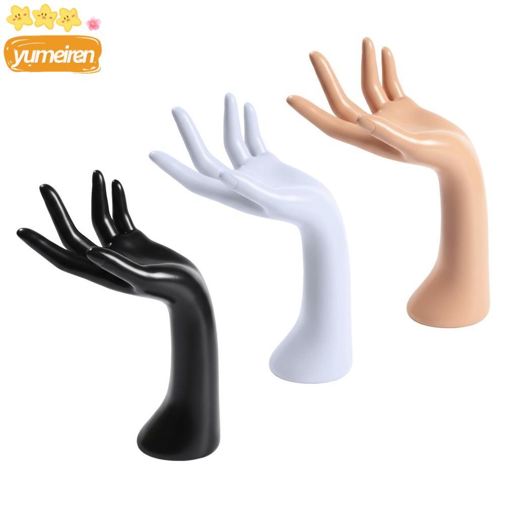 YUMEIREN มือนางแบบ, ขาตั้งแสดงเครื่องประดับ 29 ซม., ขาตั้งแสดงสร้อยคอ PVC 3 สี