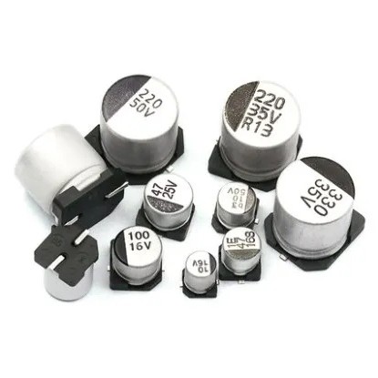 500PCS SMD Electrolytic capacitor อลูมิเนียม 6.3V 10V 16V 25V 35V 50V 1UF 2.2UF 4.7UF 10UF 47UF 100U