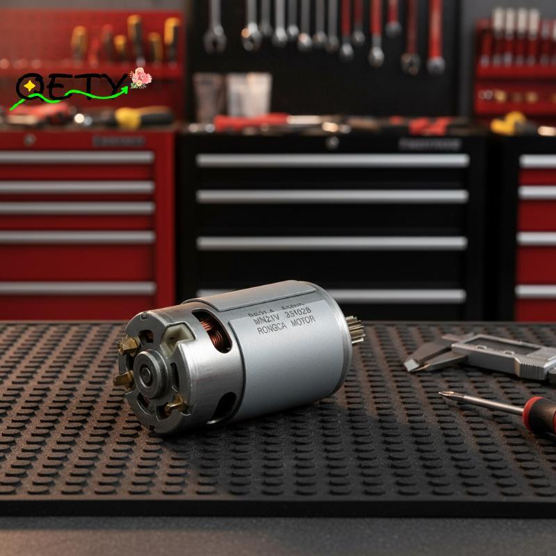 [qetyellow] ที่มีประสิทธิภาพ 28000RPM RS550 DC Motor 21V Micro Motor สําหรับเลื่อยไฟฟ้าประสิทธิภาพสู