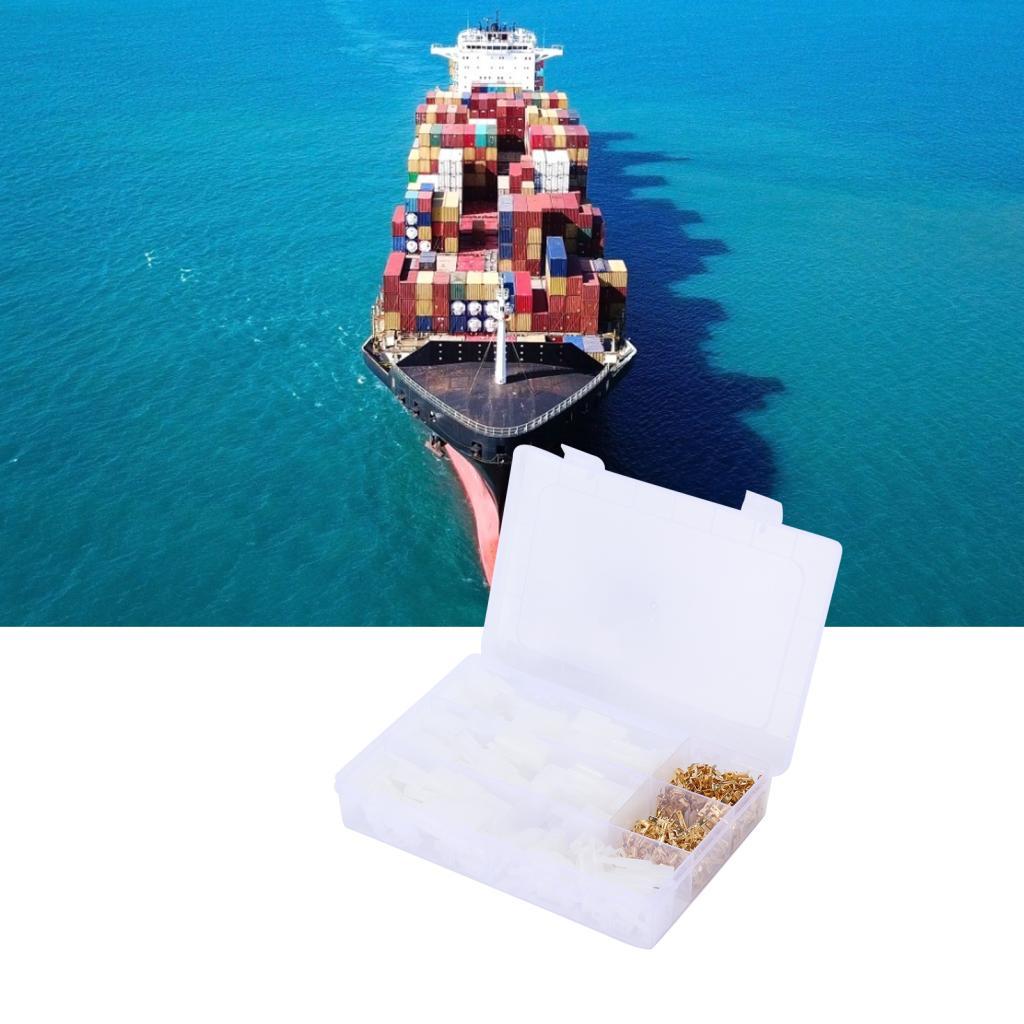 Sweetfree 380PCS รถเชื่อมต่อไฟฟ้าบล็อก Spade Terminal 2/3/4/6Pin สําหรับรถจักรยานยนต์เรือ
