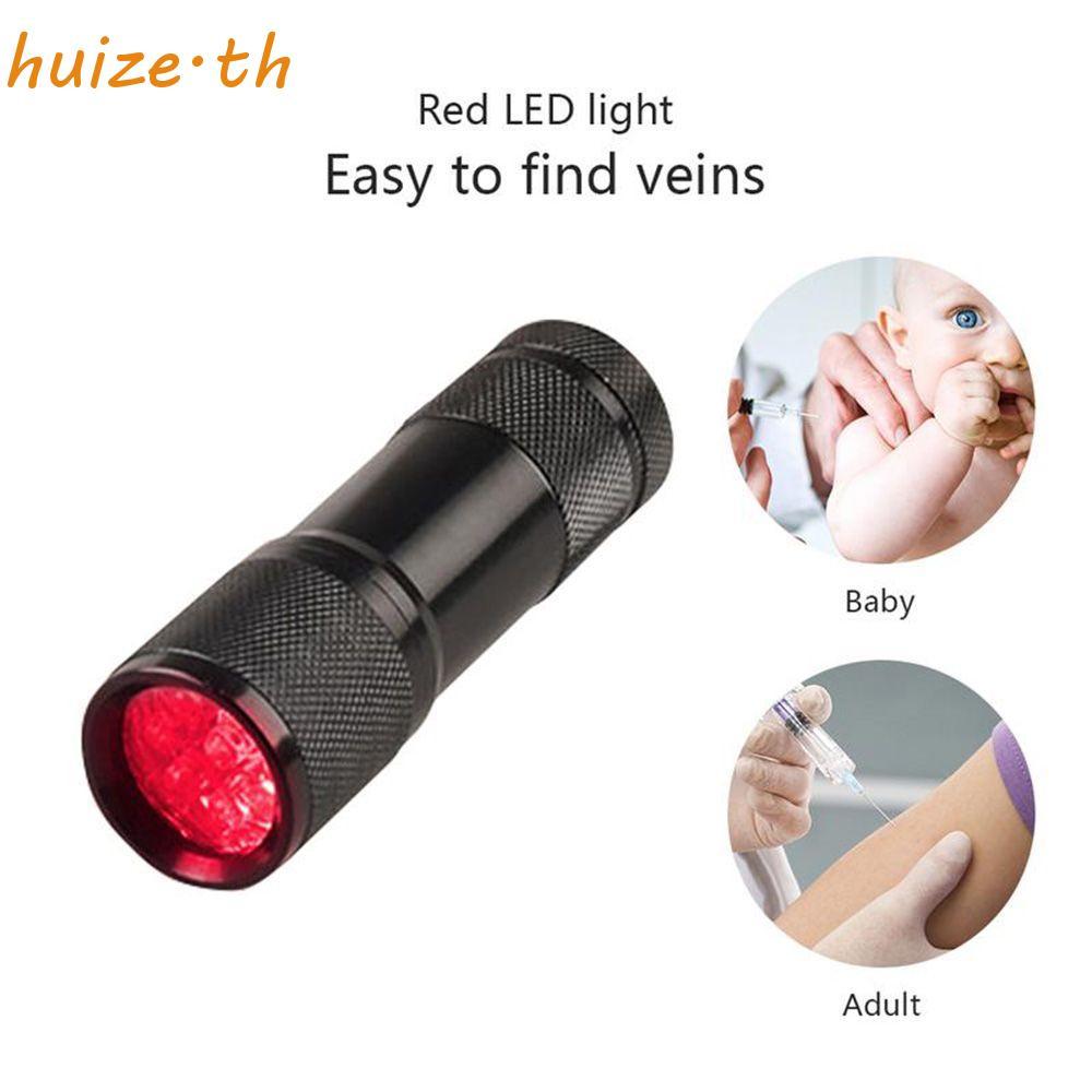 HUIZE Vein Finder แบบพกพาผู้ป่วย Trans Illuminator เครื่องมือหมออุปกรณ์แสงสีแดงหลอดเลือดแสดง