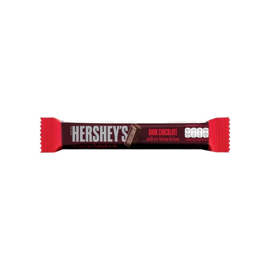 เฮอร์ชีส์ ดาร์กช็อกโกแลต Hershey's Dark Chocolate Bar 15g.