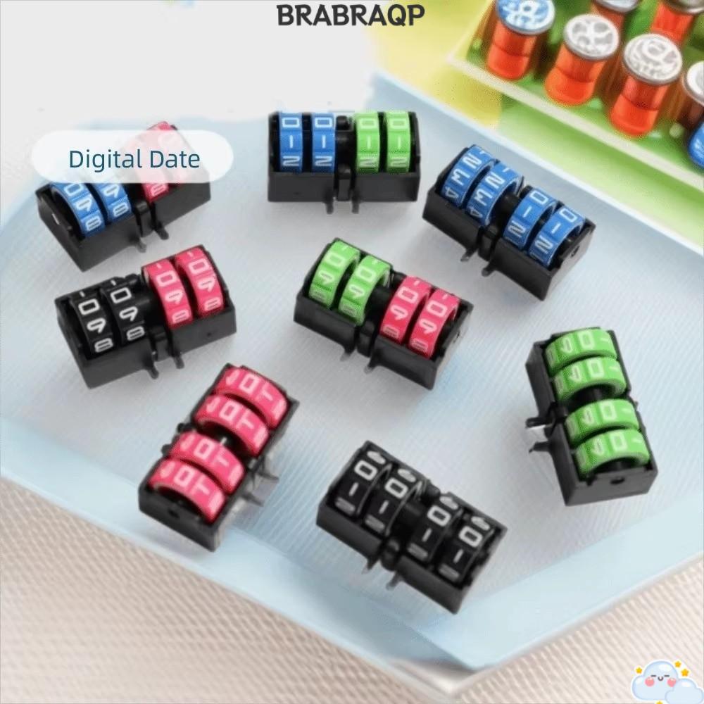 BRABRAA หมุนหมายเลขหน้าปัด,ปรับ Multi-Function Board เกม Score Counter, 4 หลักจอแสดงผลหมุนกลไก Digit