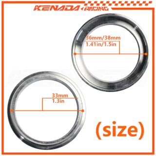 KENADA RACING ตัวแปลงคอท่อใหญ่ บูชแปลงคอท่อ W125ปลาวาฬ เวฟ125 ปลาวาฬ WAVE125i MSX125 2V 4V ขนาด 33 แปลง 36 หรือ 38 มม.