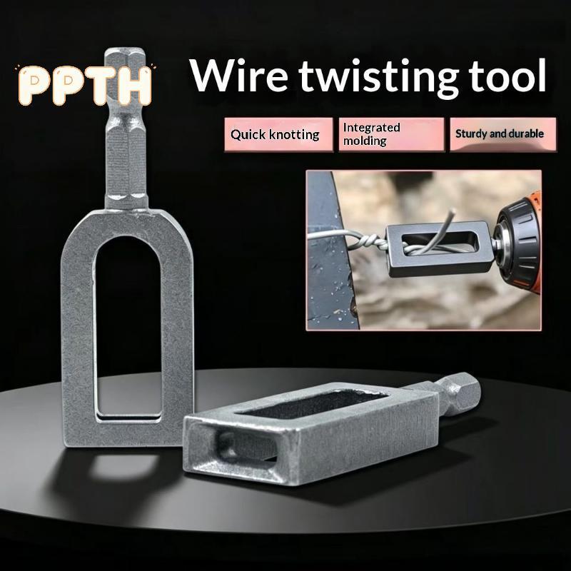 [PTH] 1PC เครื่องมือบิดลวดอเนกประสงค์เส้นผ่านศูนย์กลางขนาดใหญ่มาตรฐานก้านหกเหลี่ยมขนาดกะทัดรัดขั้วต่อปมลวดเหล็ก