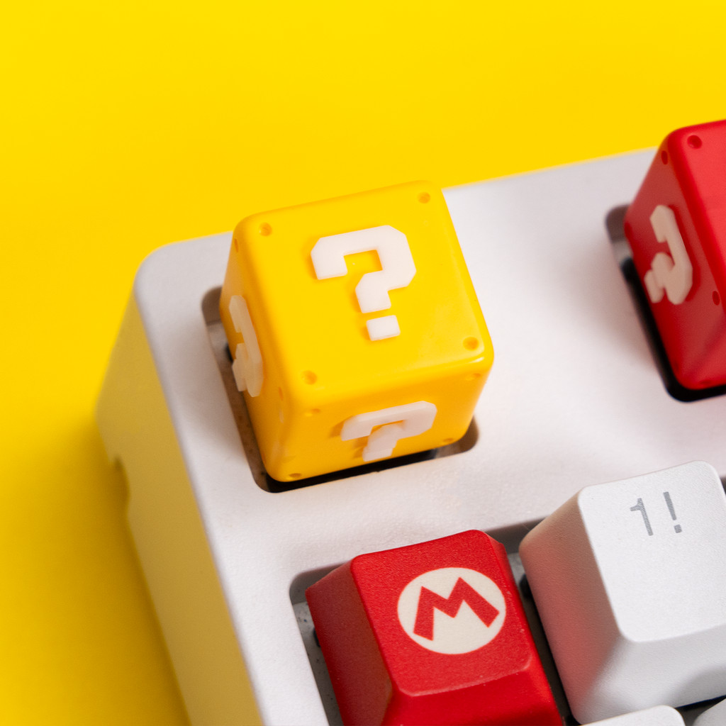 keycap anime cherry mx keycaps keycaps มาริโอคําถามเครื่องหมายกล่องปุ่มกดฉีดรุ่นส่วนบุคคลที่กําหนดเอ