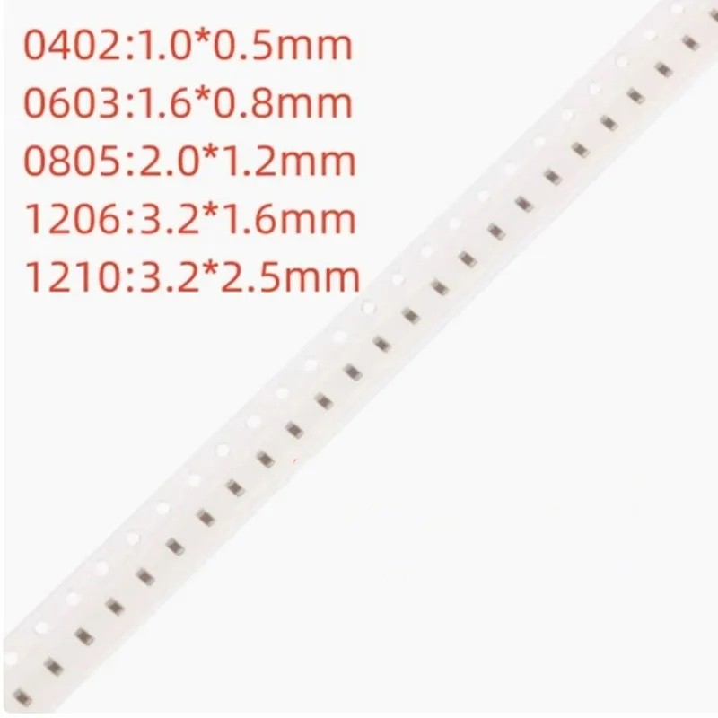 100PCS 0402 0603 ตัวเก็บประจุ SMD 1NF-560NF 50V 10NF 8.2/12/15/18NF 22NF 27/33/39/47/56NF 1NF 1.5/3.
