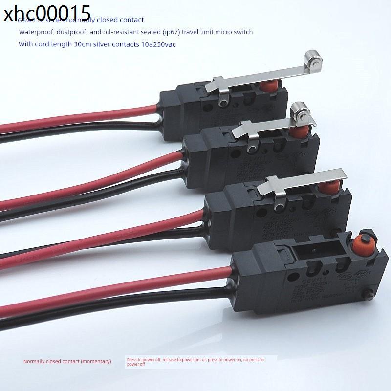 Unionwell กันน้ํา G5W11 ปกติปิด 2 สาย Micro Switch 10A จังหวะจํากัดป้องกันฝุ่น D2VW Silver Contacts