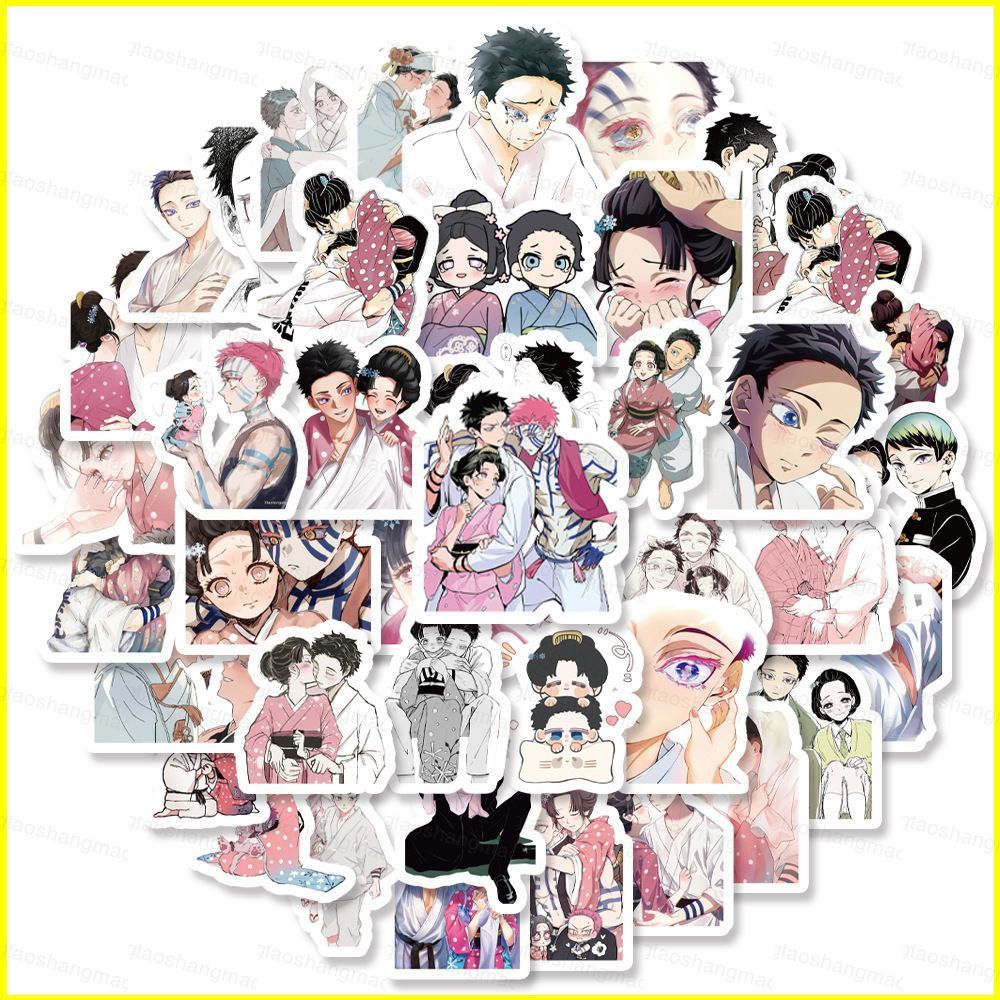 110 ชิ้น/เซ็ต Demon Slayer สติกเกอร์ Koyuki Akaza Graffiti Notebook กระเป๋าเดินทางตกแต่งกันน้ํา