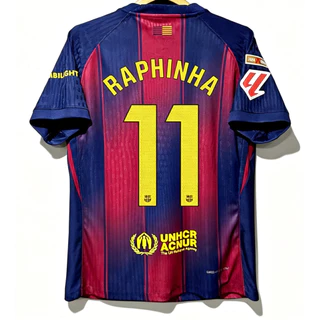 fans 25 26 barce home jersey pedri yamal raphinha เสื้อฟุตบอลบาร์เซโลนา ชุดเหย้าและเยือน ของ เปดรี ยามาล และ ราฟินญ่า