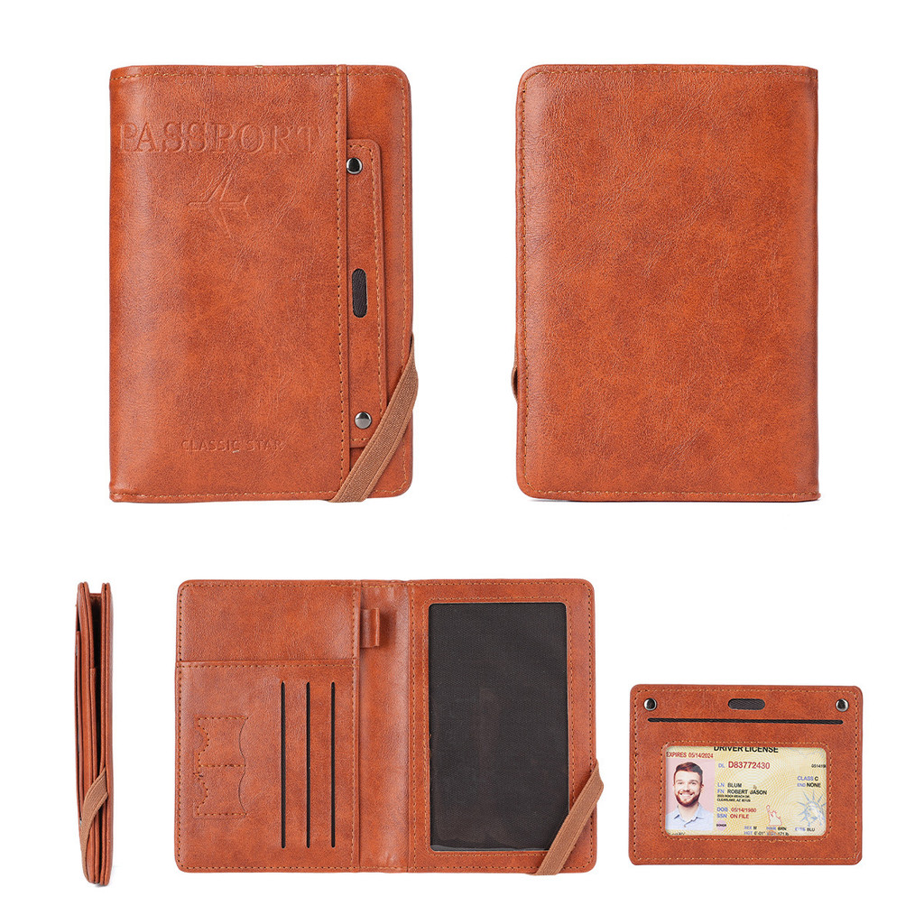 มัลติฟังก์ชั่น Storable Travel Document Passport Bag Vaccine Card Holder Bag Passport Passport Holde