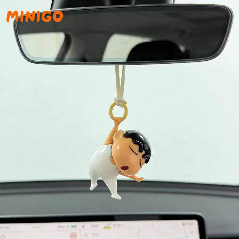 Crayon Shin-chan หมุนFigurine Creative โต๊ะตกแต่งรถความเครียดบรรเทาของเล่น