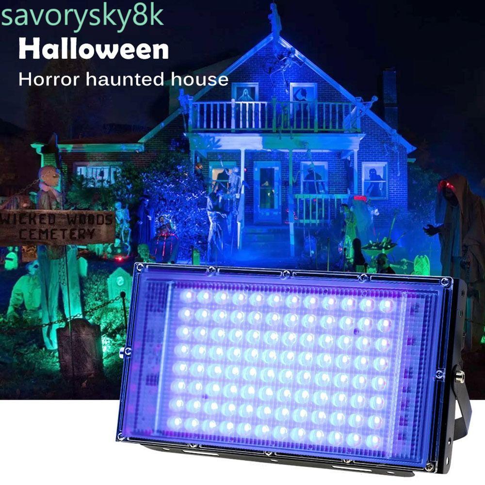 CHROM UV Floodlight, 395nm 50W/100W UV Lamp, Creative Effect Light 120 Glow UV Stage Lamp Bar