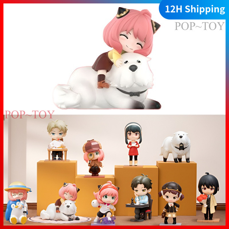 POPMART Spy Family Daily Life DLC Series Cute Figures pop mart anya v3 blind box collectible figurin