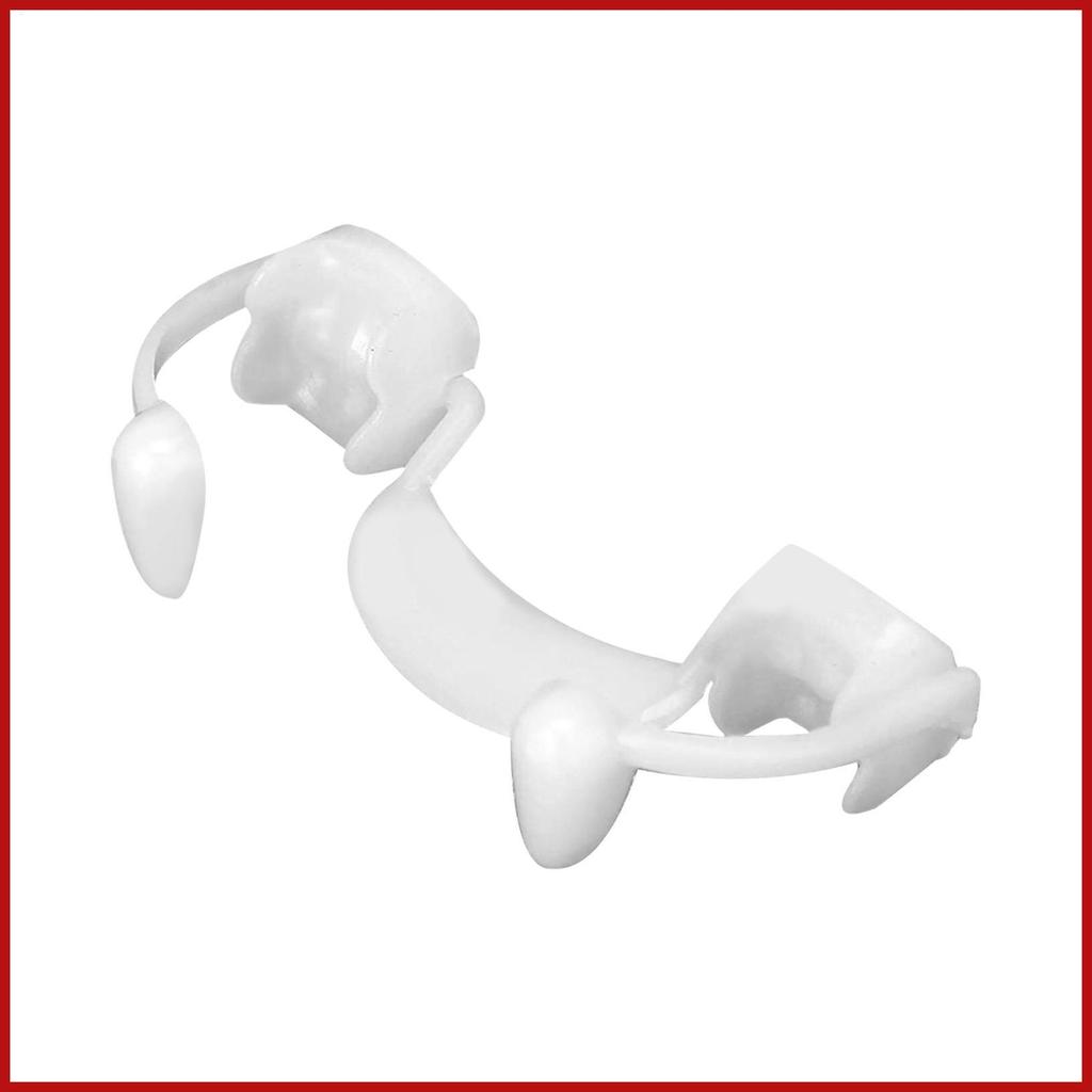 Vampire Fangs สําหรับผู้ใหญ่นํากลับมาใช้ใหม่ฮาโลวีนฟันปลอมเครื่องแต่งกาย Props Retractable แวมไพร์ F