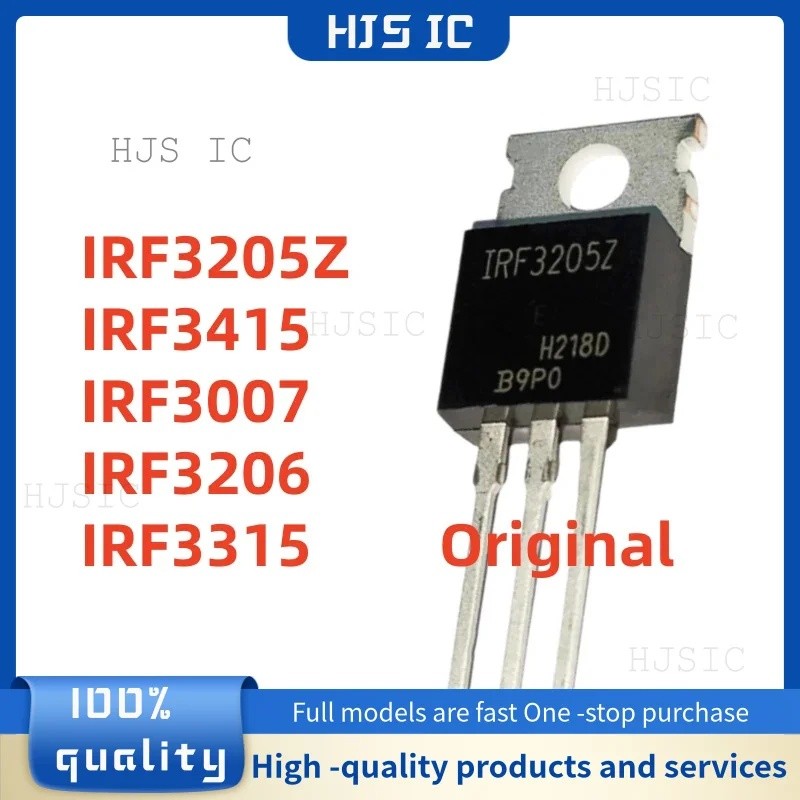 5PCS IRF3205Z IRF3205 IRF3415 IRF3007 IRF3206 IRF3315 TO-220 ขายส่ง Field Effect Tube