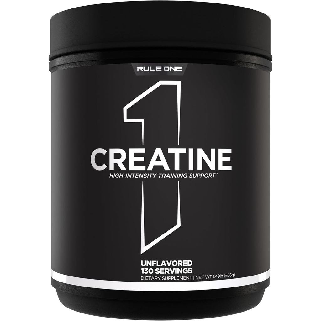 Rule 1 โปรตีน Creatine Powder รสไม่ปรุงแต่ง 130 เสิร์ฟ |  ครีเอทีนโมโนไฮเดรตไมครอนสําหรับการออกกําลั