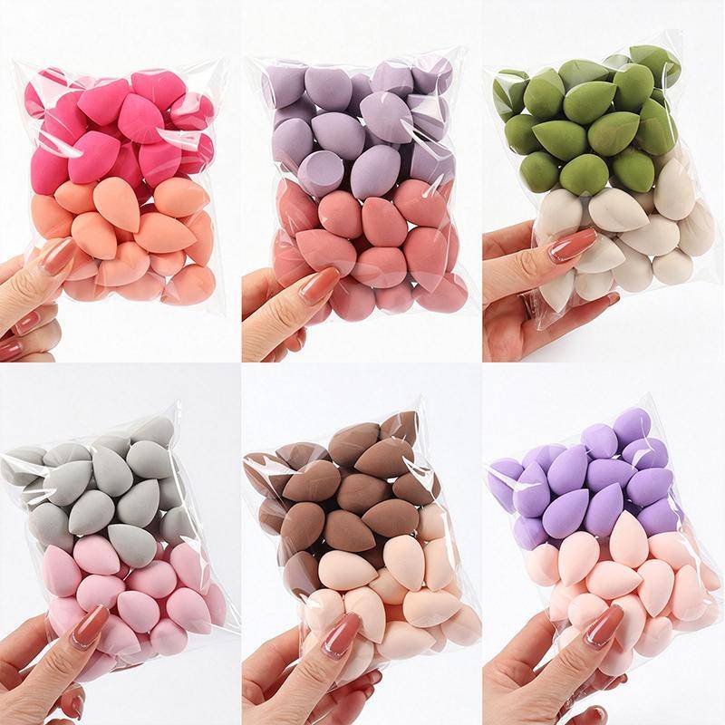 STHB Mini ฟองน้ําแต่งหน้า 30/40 ชิ้นน้ํานุ่มขยายเครื่องปั่นความงาม Fit ประเภทผิวทั้งหมด Foundation ค