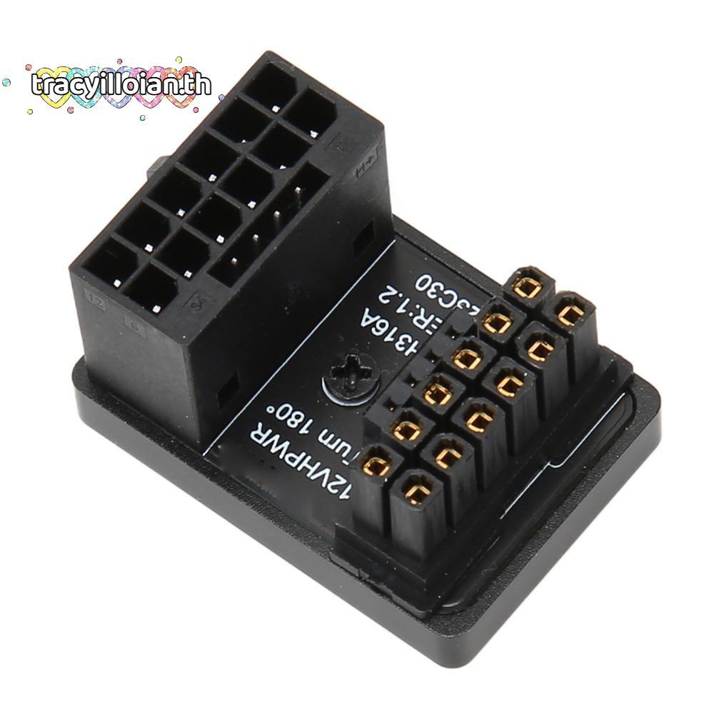 TRACYILLOIAN GPU PCIe Connector, PH316 TypeA Plug and Play GPU Power Adapter, ทนทาน 12 + 4 ขา 180 อง