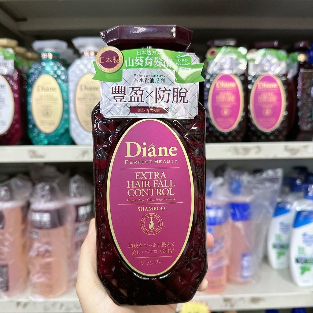 ฮ่องกงซื้อญี่ปุ่นรุ่นฮ่องกง Diane Diane Diane น้ําหอมน้ํามันราคาแพง Plumping Shampoo 450ml Wash Care