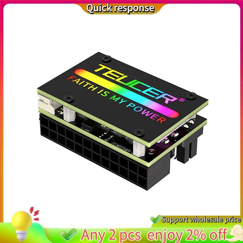 ในสต็อก- ATX 24Pin 90° อะแดปเตอร์ RGB 24Pin ATX Adapter สําหรับแหล่งจ่ายไฟเมนบอร์ด 24PlN