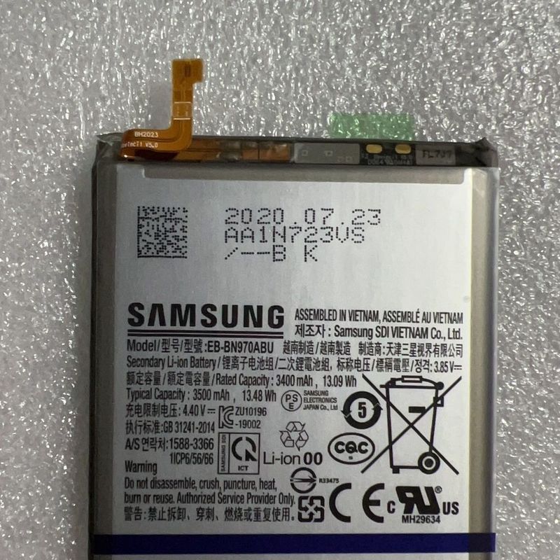 เหมาะสําหรับ Samsung Galaxy Note 10 แบตเตอรี่โทรศัพท์มือถือ SM-N970 N970W EB-BN970ABU