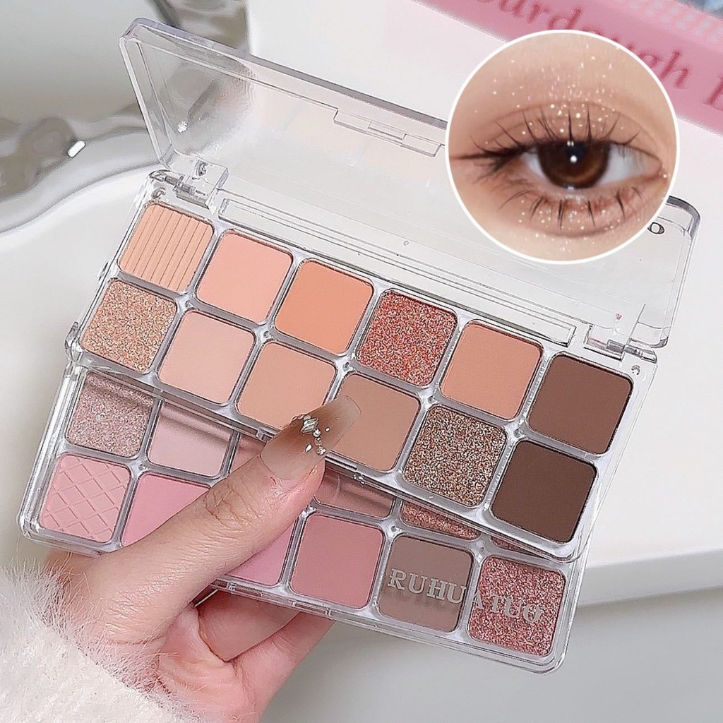 my-shop: อายแชโดว์ 10 สี มีเนื้อแมตต์และชิมเมอร์ ตลับใส แต่งตาได้หลายลุคสำหรับทุกวัน มือใหม่ก็ใช้งานง่ายYR-177