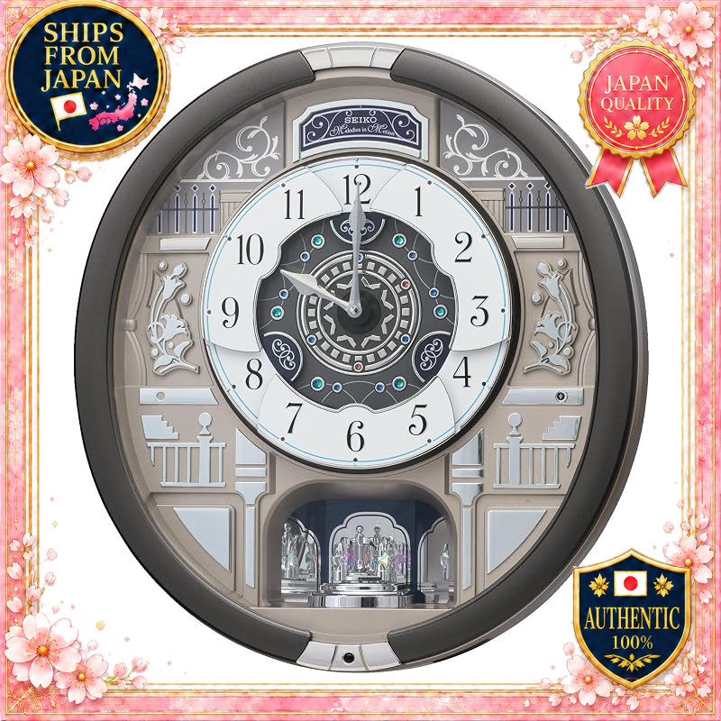 Seiko Clock Analog Quartz Melody Karakuri Wall Clock Triple Selection