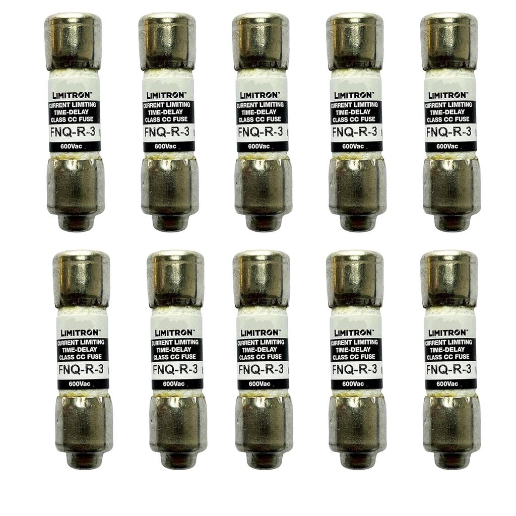 10 แพ็คใหม่ FNQ-R-3 FNQ-R-3A FNQ-R 3A 600Vac Time Delay Fuse,FNQ-R-3A Class CC Current Limiting Fuse