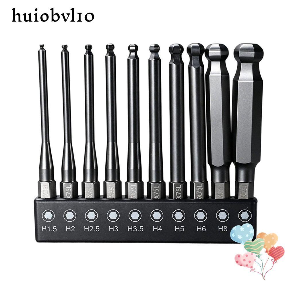 HUIOBVLTH Ball End Hex Bit, ลด Shank Steel Hex ไขควง Bit, Single End Ball End Wear Resistance Magnet