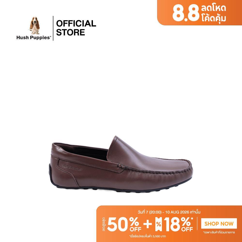 Hush Puppies รองเท้าผู้ชาย รุ่น  HP 8HCFB1815F - สีน้ำตาล (รองเท้าลำลองหนังแท้ แบบสวม)