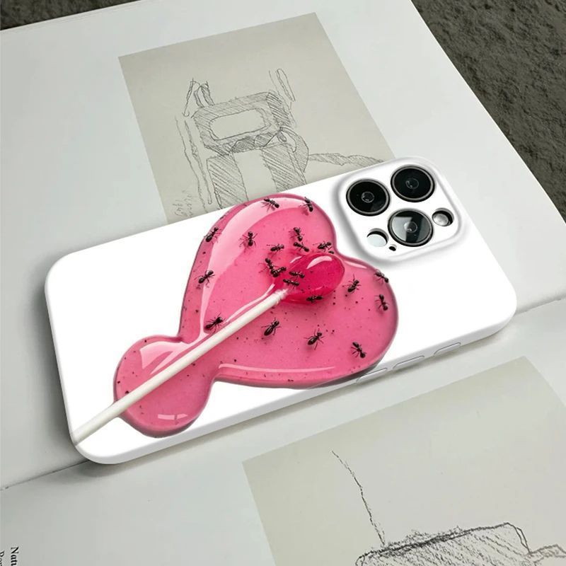 Canded Ant Group QYJSเคสโทรศัพท์เหมาะสําหรับIPhone 15 14 13 ProMax 17 AIR 16 E 12 PRO 11 7 8 PLUS XR
