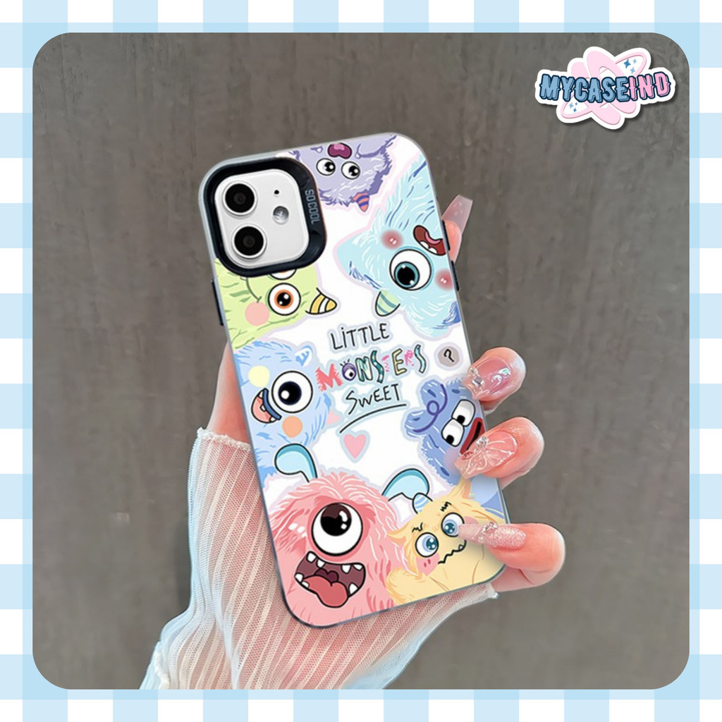 [MYCASEIND] So Cool Little Monster Hologram พิมพ์กรณี oppo reno 5f 11f 13f a55 a15 a16k a18 a16e a17