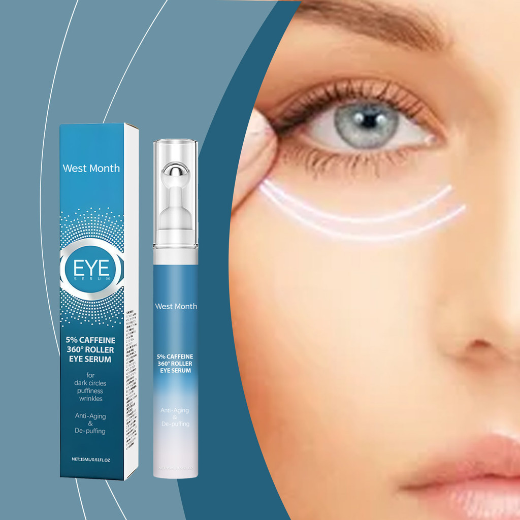 ขายร้อน#WEST MONTH Moisturizing Eye Cream Moisturizing Eye Skin Lines Shiny Skin Care Massage Eye Cr
