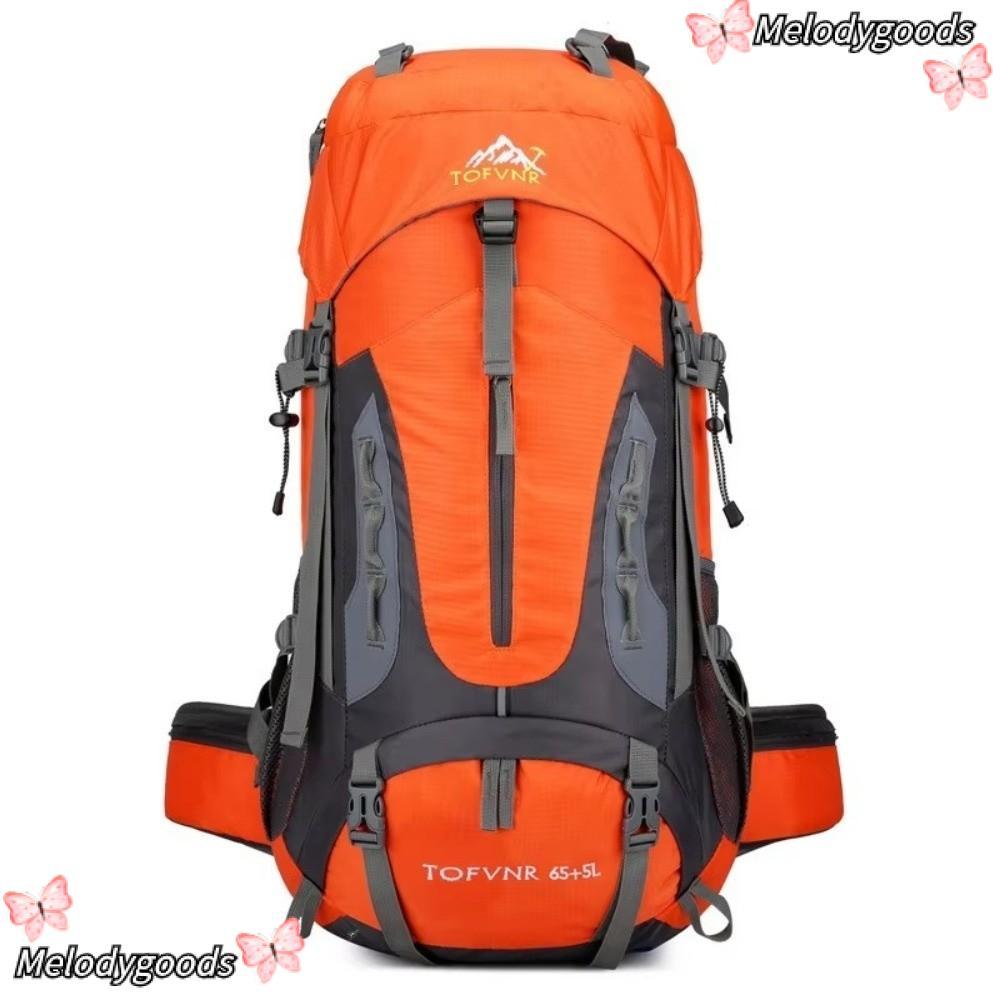 MELODG Camping Backpack, 70 L Storage Pack Design Travel Backpack, ทนทาน Heavy Duty ขนาดใหญ่กระเป๋าก