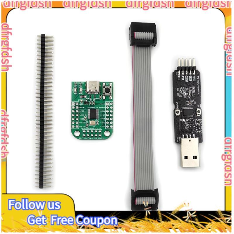 D&F Download Board CH32V003F4P6 MCU RISC-V2A ความถี่ระบบ SDI 1 สาย 48MHz WCH