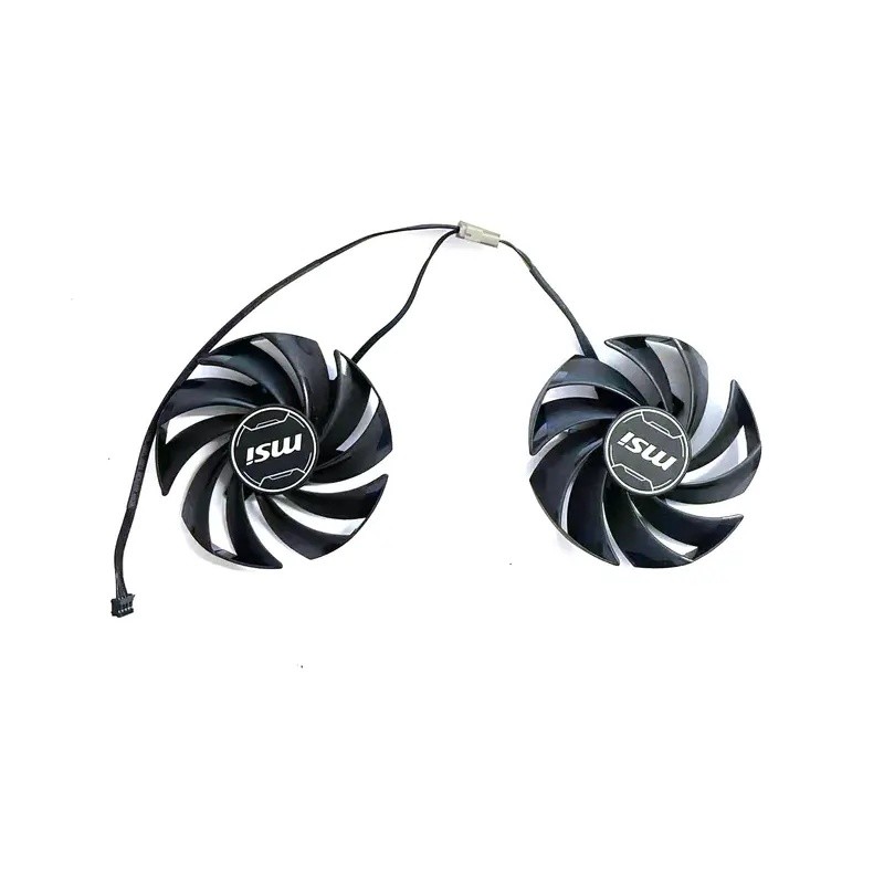 ยี่ห้อใหม่ Cooler พัดลม 87 มม.4PIN PLD09210S12SS สําหรับ MSI GeForce RTX 4060 VENTUS 2X สีดํา 8G OC 