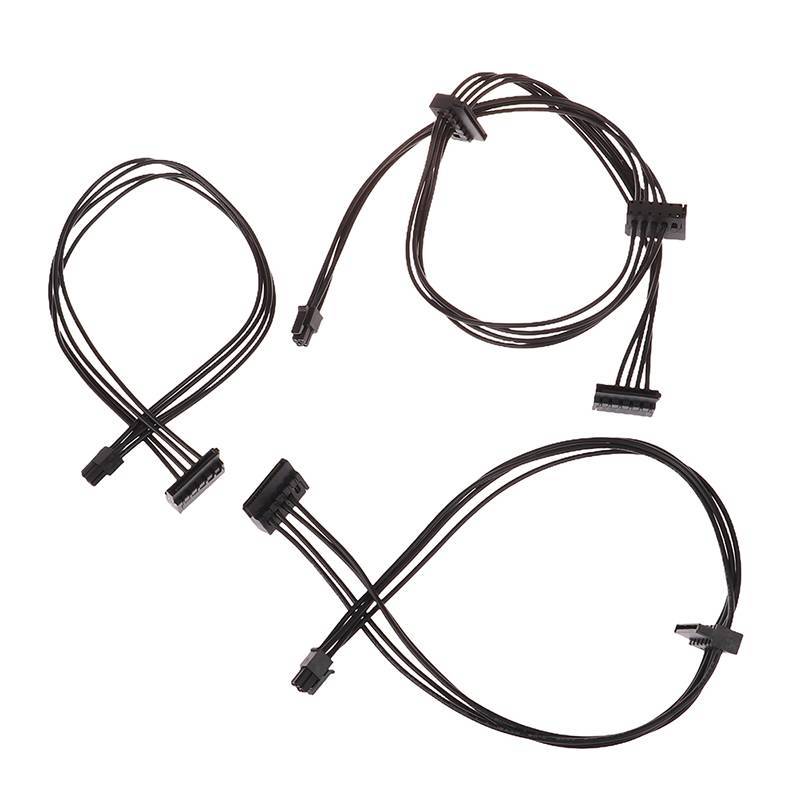 Thankswin Mini 4 Pin to SATA Power Supply Cable 35/45/65 ซม.สําหรับ SSD HDD เมนบอร์ด th
