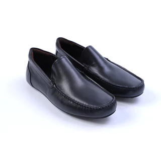 Hush Puppies รองเท้าผู้ชาย รุ่น HP 8HCFB1815A - สีดำ (รองเท้าลำลองหนังแท้ แบบสวม)