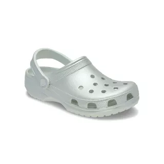 CROCS รองเท้าลำลองผู้ใหญ่ CLASSIC TINTED METALLIC CLOG - MOONLIGHT