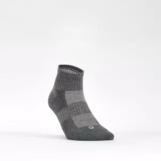 Decathlon Mid-High Sports Socks Tri-Pack Rs 500 ถุงเท้ากีฬาข้อกลางรุ่น Rs 500 แพ็ค 3 คู่ - Grey