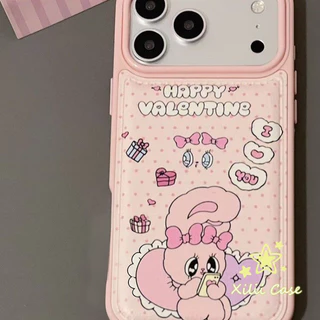 รูใหญ่พองลม ลายโบว์ กระต่าย น่ารัก เคส สำหรับIPhone 16 17 15 11 AIR 13 12 14 Pro Max XR 7 16 14 15 8 Plus X XS SE