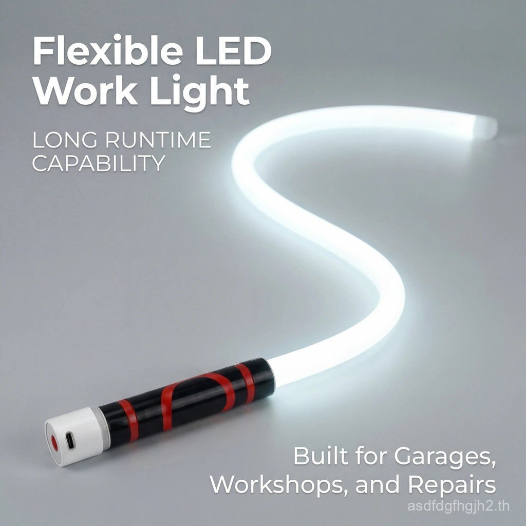 BendableLEDFlashlightStick–27"FlexibleLEDWorkLight,HighLumenMagneticInspectionLight,Rechargeable7-Re